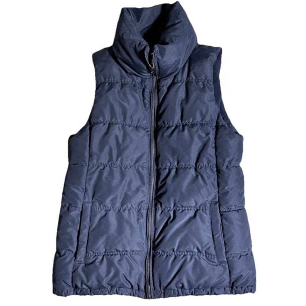 Old Navy Women's Navy Blue Puffer Best Full Zip Size S